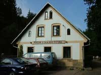 The Pension beside the entrance to the Teplice Rocks