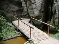 Walkway through the Adrspach rocks