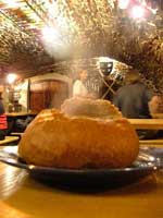  Garlic Soup in a bread bowl