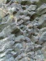 Rock formations at Trosky Castle