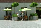 Outside the newly renovated brewery in Hradec Kralove