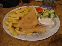Fried cheese at Restaurant Bulvar