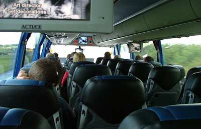 On the Student Agency bus to Karlovy Vary