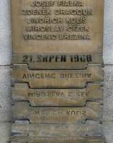 Detail of the Liberec memorial of the 1968 invasion