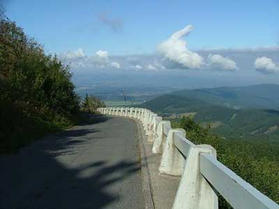 The road from Jested to Liberec