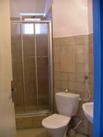 Ensuite bathooms in the Liberec Uni Hotel