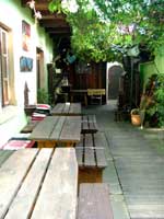 U Benisku's leafy patio