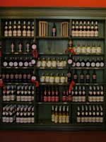 Wine for sale at the Mělník chateau