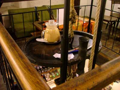 Melnik's cosy teahouse in the Tower