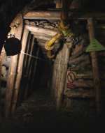 Part of the mining museum is an actual disused coal mine