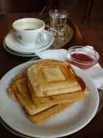 Toasted sandwiches for breakfast at the angel
