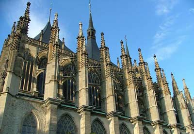 Spires of St Barbara's cathedral