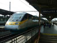 The Pendolino at Olomouc main station