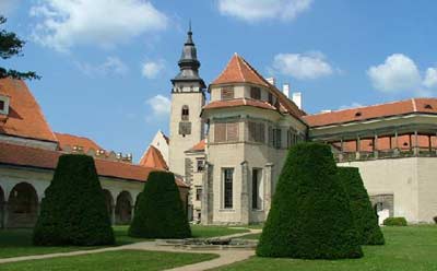 Courtyard of Telc chateau