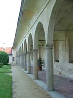 Arcades of the Telc chateau